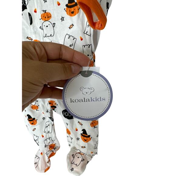 Koala Kids Halloween Sleeper 3–6M My First Trick or Treat Footed Pajamas‎ - Picture 5 of 10